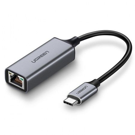 картинка Адаптер UGREEN CM199 USB Type C to 10/100/1000M Ethernet Adapter (Space Gray), 50737 от магазина itmag.kz