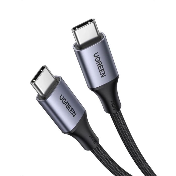 Кабель Ugreen US316, USB-C 100W, 1.5m - Space Gray (70428) фото