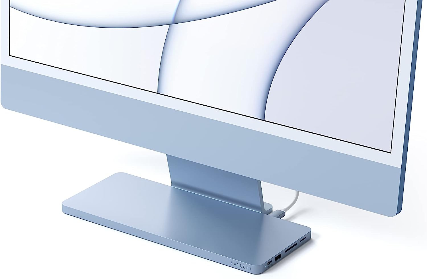 Картридер / USB-хаб Satechi Slim Dock for iMac - Blue (ST-UCISDB) фото