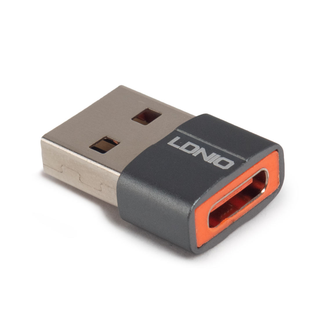 картинка Переходник LDNIO LC150 Type-C на USB A Адаптер Серый от магазина itmag.kz