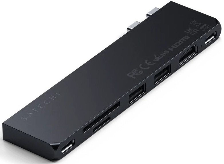 Картридер / USB-хаб Satechi USB-C Pro Hub Slim - Midnight (ST-HUCPHSD) фото