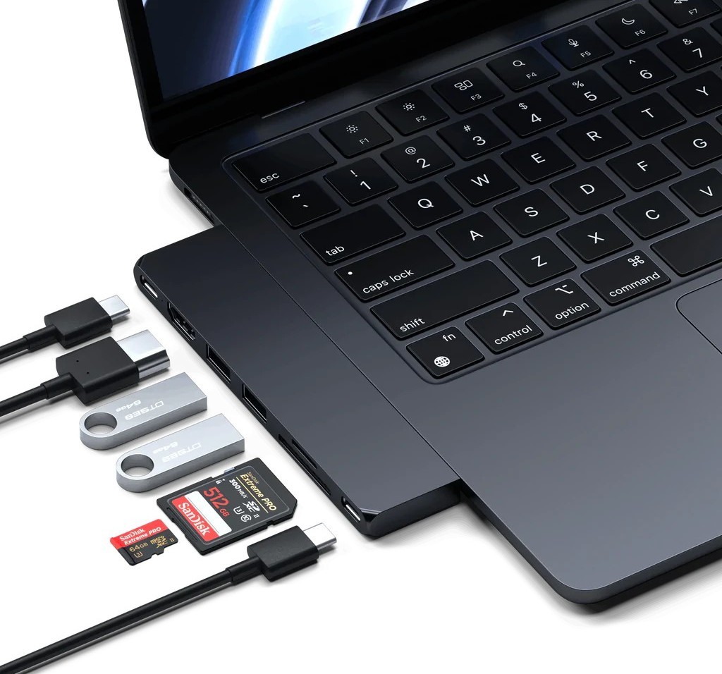 Картридер / USB-хаб Satechi USB-C Pro Hub Slim - Midnight (ST-HUCPHSD) фото