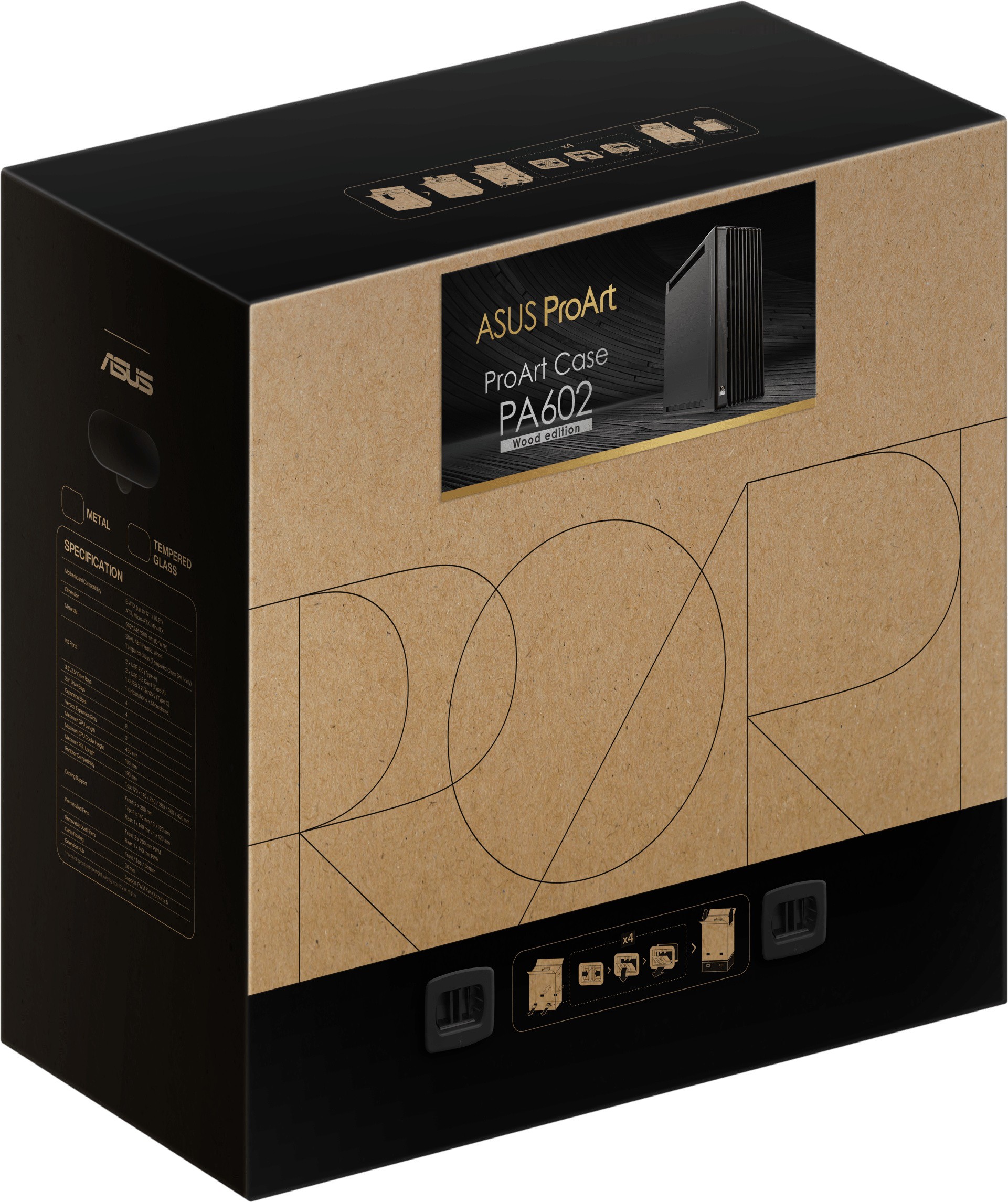 Корпус ASUS PROART PA602 WOOD METAL BLACK (90DC00J0-B09020) фото