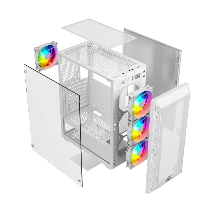 Корпус Wintek Mars PS195-6-M-W TG, белый (PS195-6-M-W TG) фото