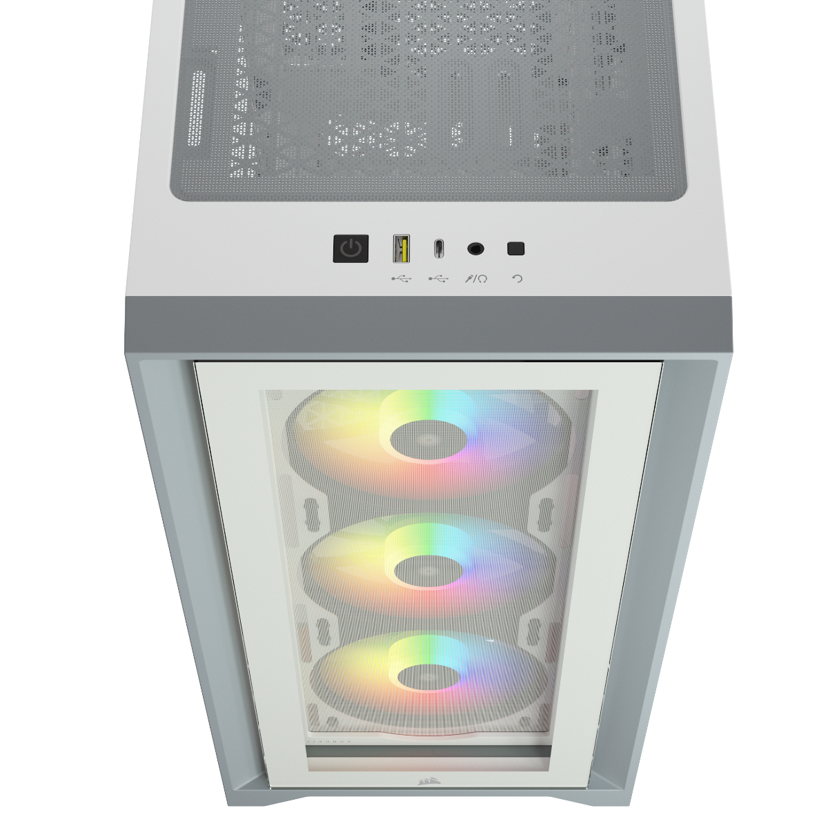 Корпус Corsair iCUE 4000X RGB белый (CC-9011205-WW) фото