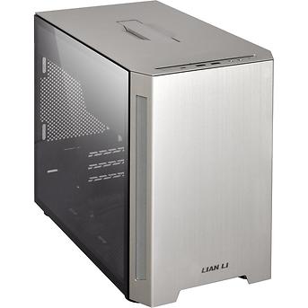 Корпус Lian Li TU-150, Mini-Tower Chassis, ITX без блока питания. Алюминий. Боковая стенка - Заколенное стекло. (G99.TU150WA.00) фото