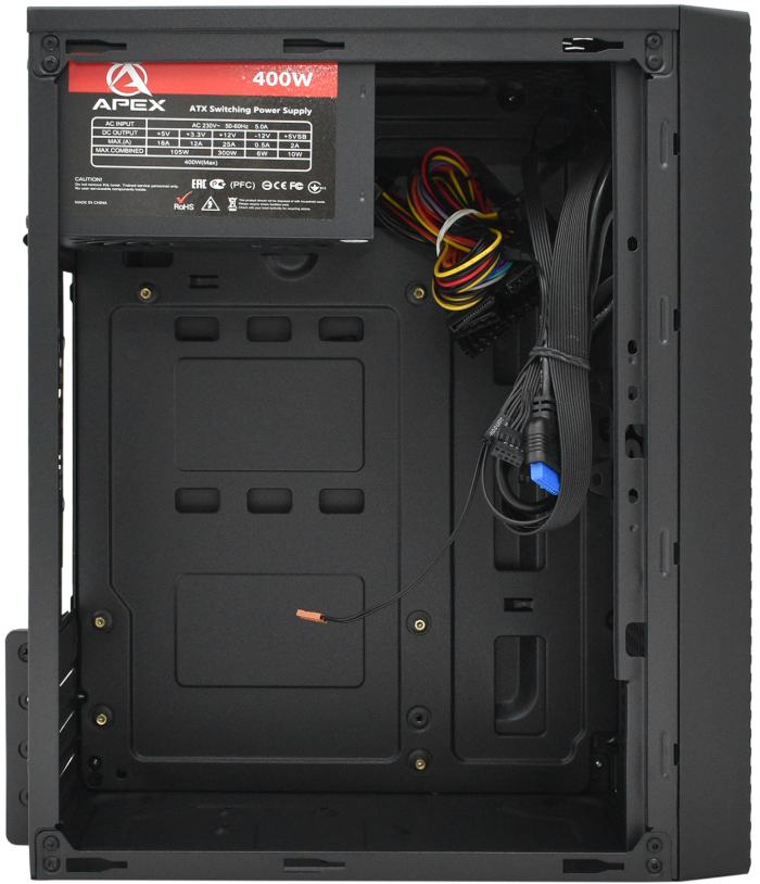 Компьютерный корпус APEX T04, black с Б/П 400W (APEX-T04) фото