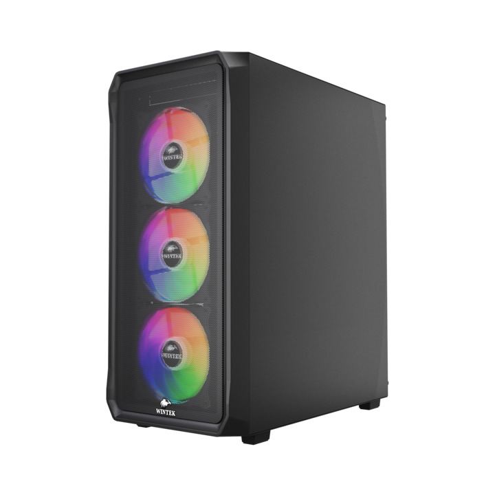 Корпус Wintek Tornado Pro PS195-B-M TG, чёрный (PS195-B-M TG) фото
