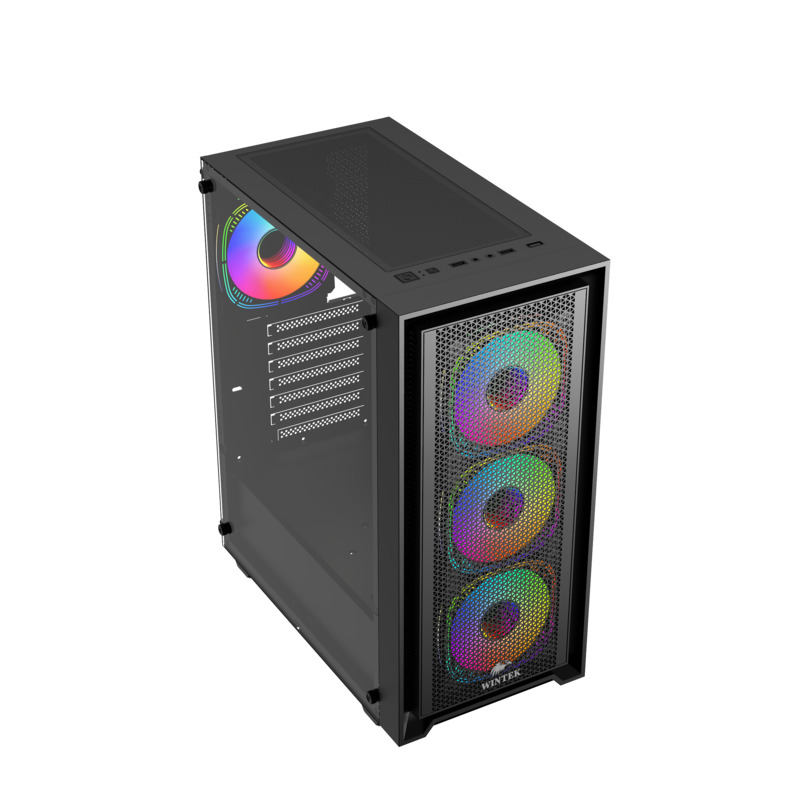 Корпус Wintek Apollo 802-B-M TG, чёрный (802-B-M TG) фото