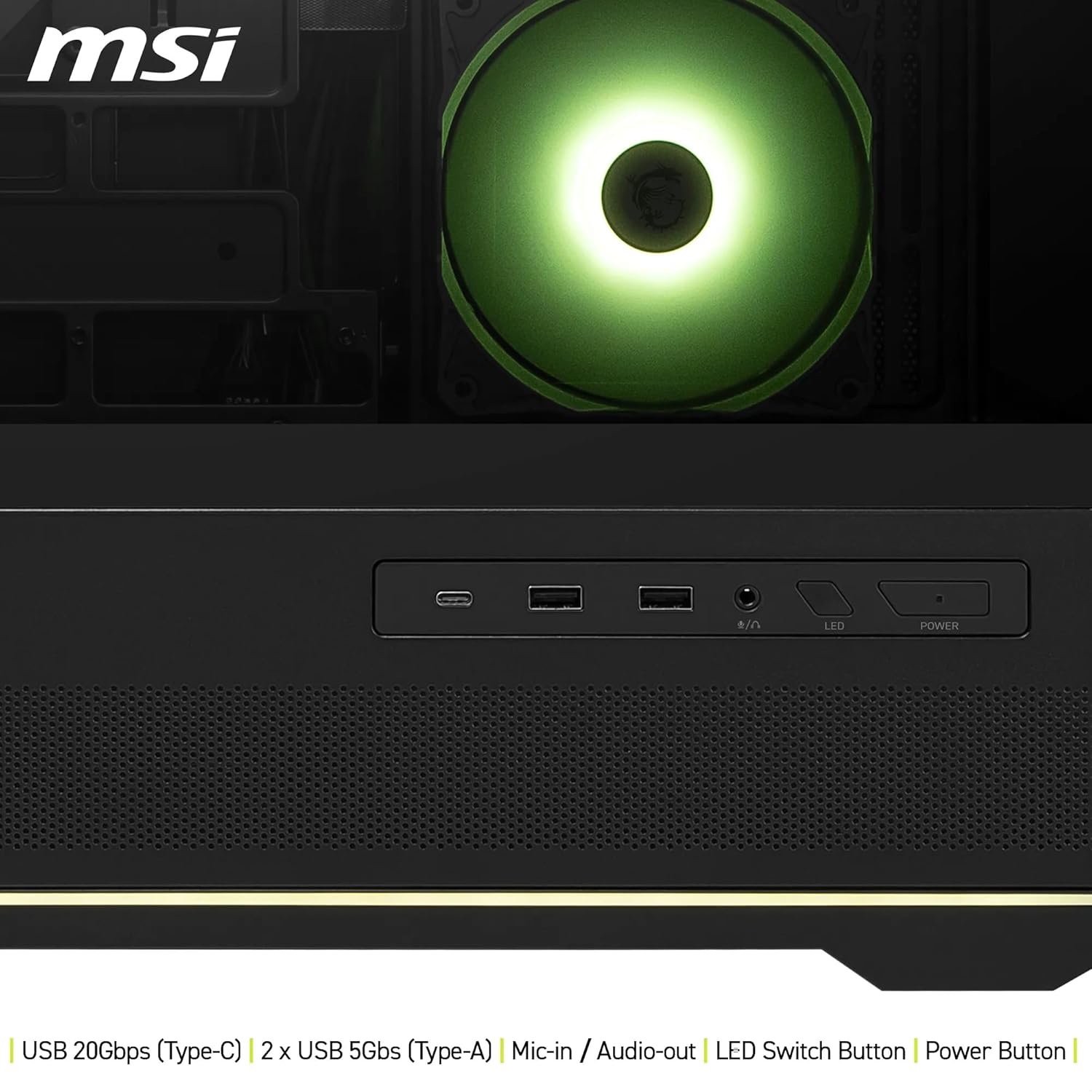 Компьютерный корпус MSI MAG PANO 110R PZ Black (MAG PANO 110R PZ) фото