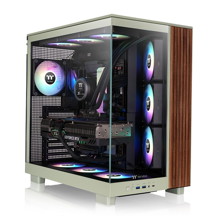 Компьютерный корпус Thermaltake View 380 XL WS ARGB - Matcha Green (CA-11E-00MEWN-WS) фото