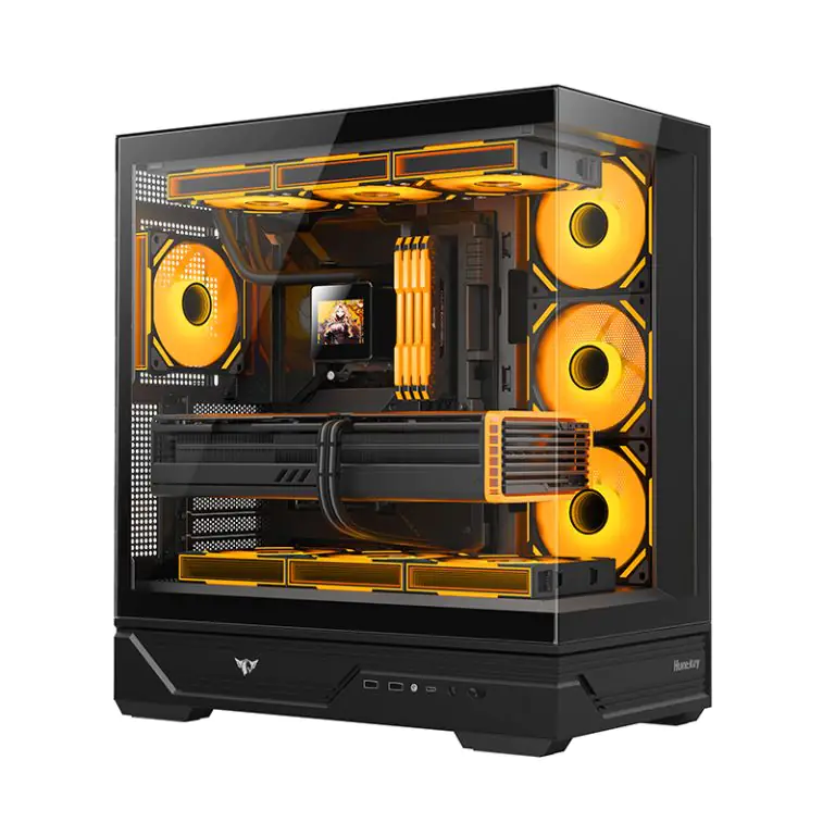 Корпус Huntkey MVP Destiny B, Black (MVP Destiny B + 4fan ARGB) фото