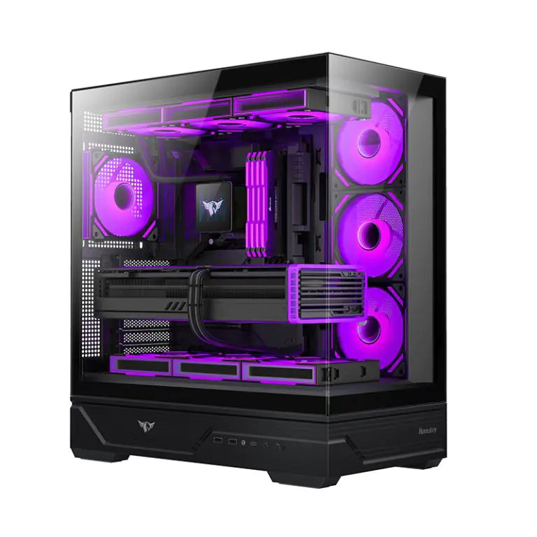 Корпус Huntkey MVP Destiny B, Black (MVP Destiny B + 4fan ARGB) фото