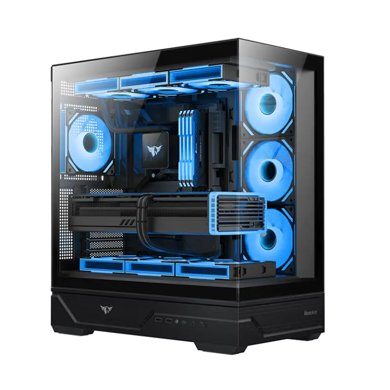 Корпус Huntkey MVP Destiny B, Black (MVP Destiny B + 4fan ARGB) фото