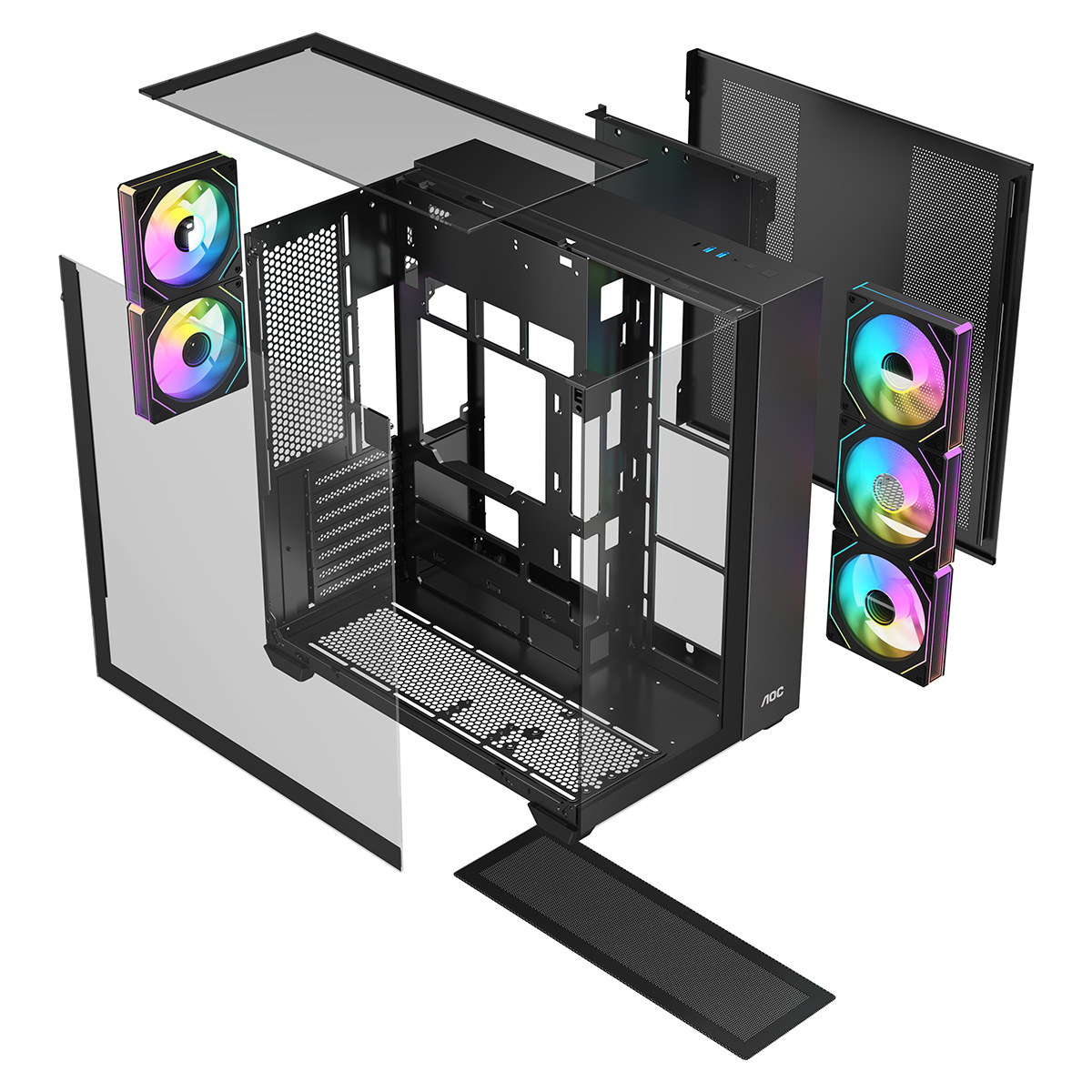 Корпус AOC CG409B 5F, Черный (AOC-CG409-BF5V1R0T3-G) фото