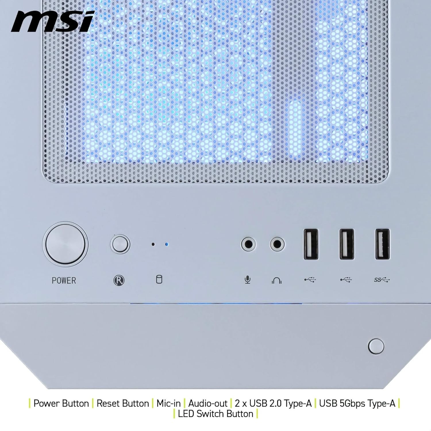 Компьютерный корпус MSI MAG FORGE M100R (MAG FORGE M100R WHITE) фото