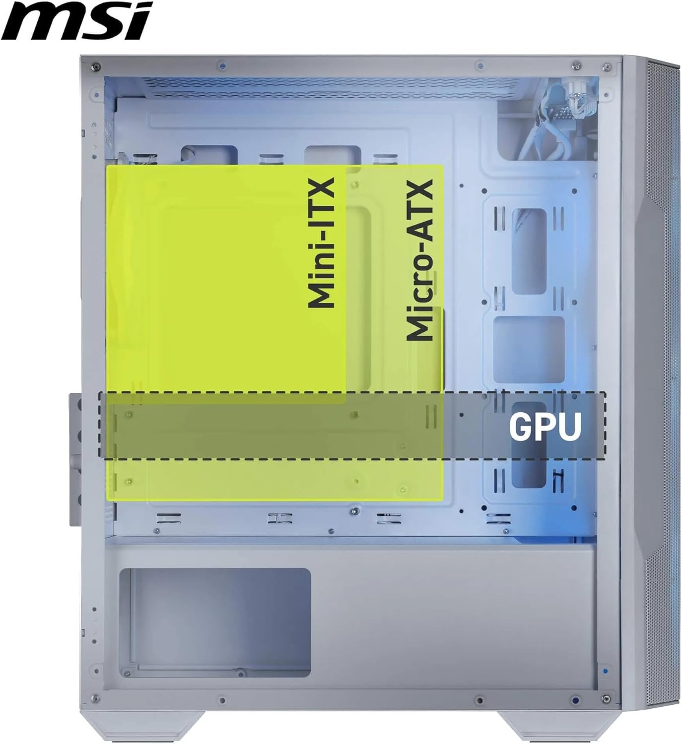 Компьютерный корпус MSI MAG FORGE M100R (MAG FORGE M100R WHITE) фото