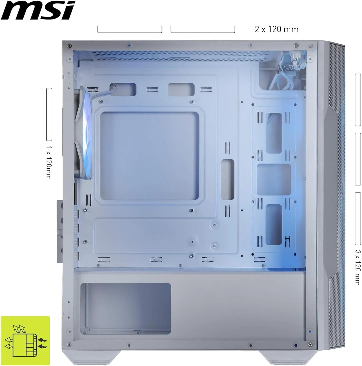 Компьютерный корпус MSI MAG FORGE M100R (MAG FORGE M100R WHITE) фото