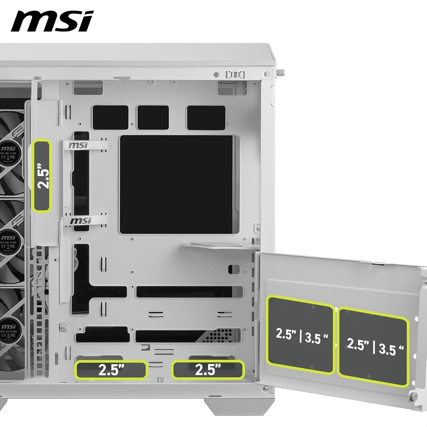 Компьютерный корпус MSI MAG PANO 100R PZ WHITE White (MAG PANO 100R PZ WHITE) фото