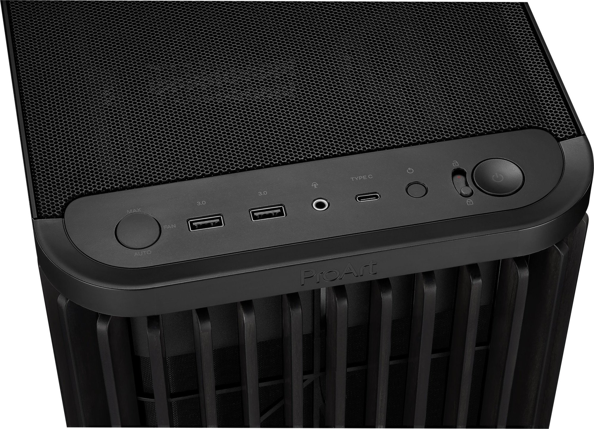 Корпус ASUS PROART PA401 WOOD TG BLACK  (90DC00M0-B39000) фото