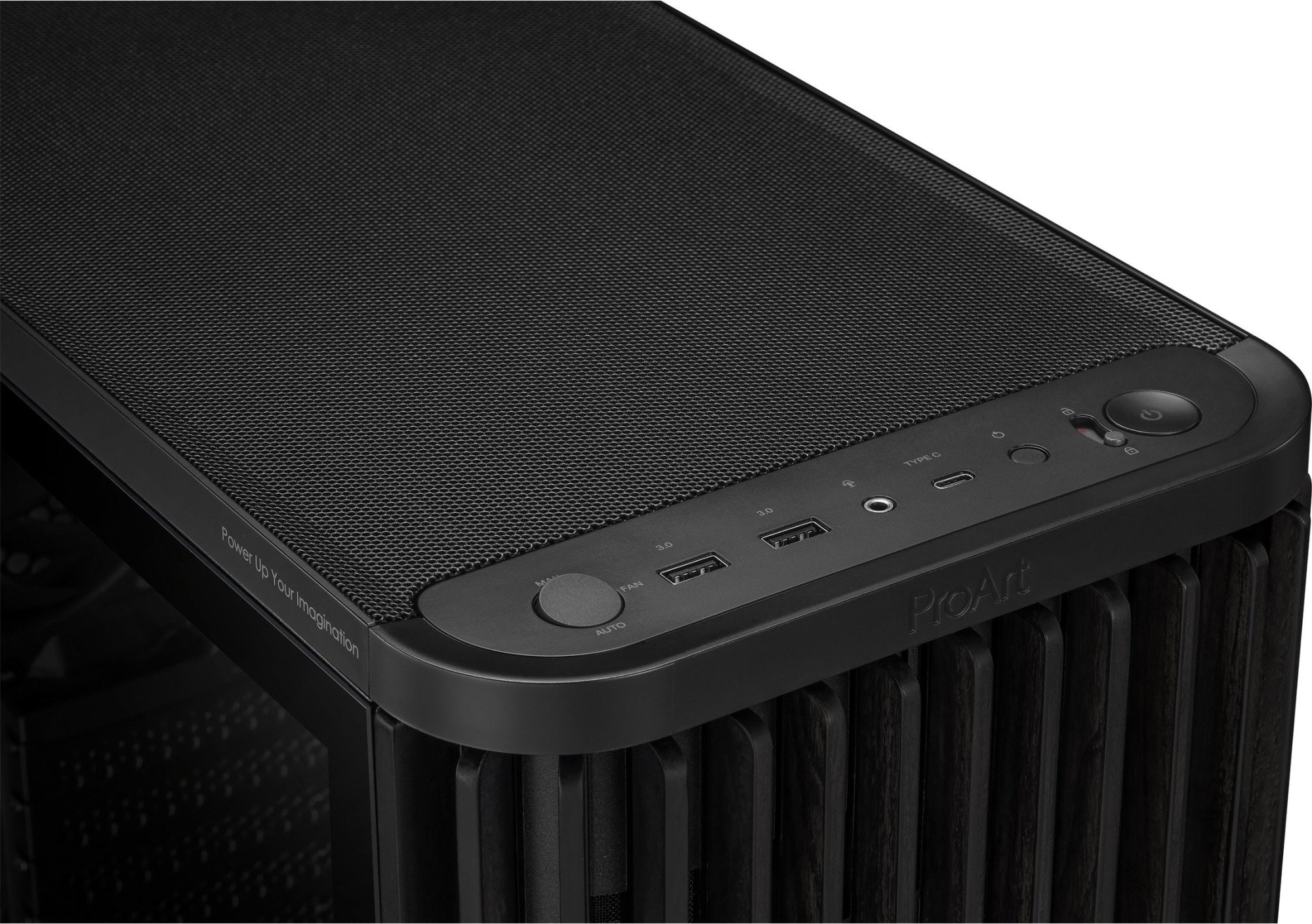 Корпус ASUS PROART PA401 WOOD TG BLACK  (90DC00M0-B39000) фото