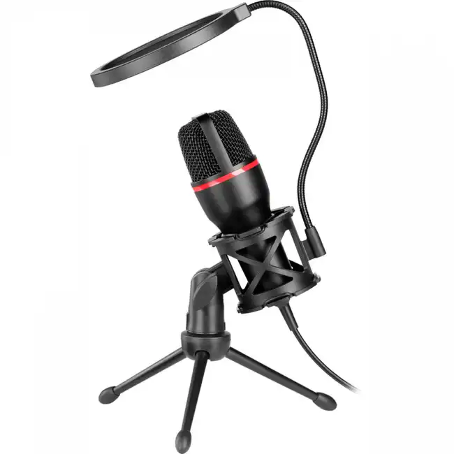 Игровой стрим микрофон Defender Forte GMC 300 USB, провод 1.5 м (64631) фото