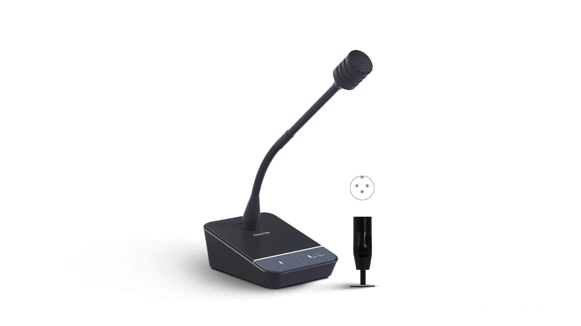 Микрофон FONESTAR пейджинговый MICSET-D32XLR (MICSET-D32XLR) фото