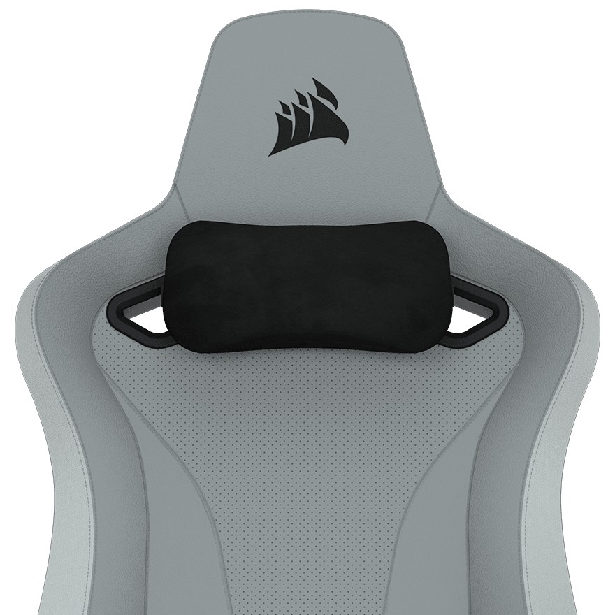 Игровое кресло Corsair TC200 Leatherette - Light Grey/White (CF-9010045-WW) фото