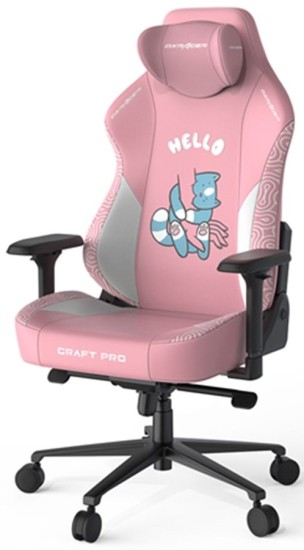 Кресло геймерское DXRacer CRAFT PRO, Pink (CRA-PR008-P-H1) фото