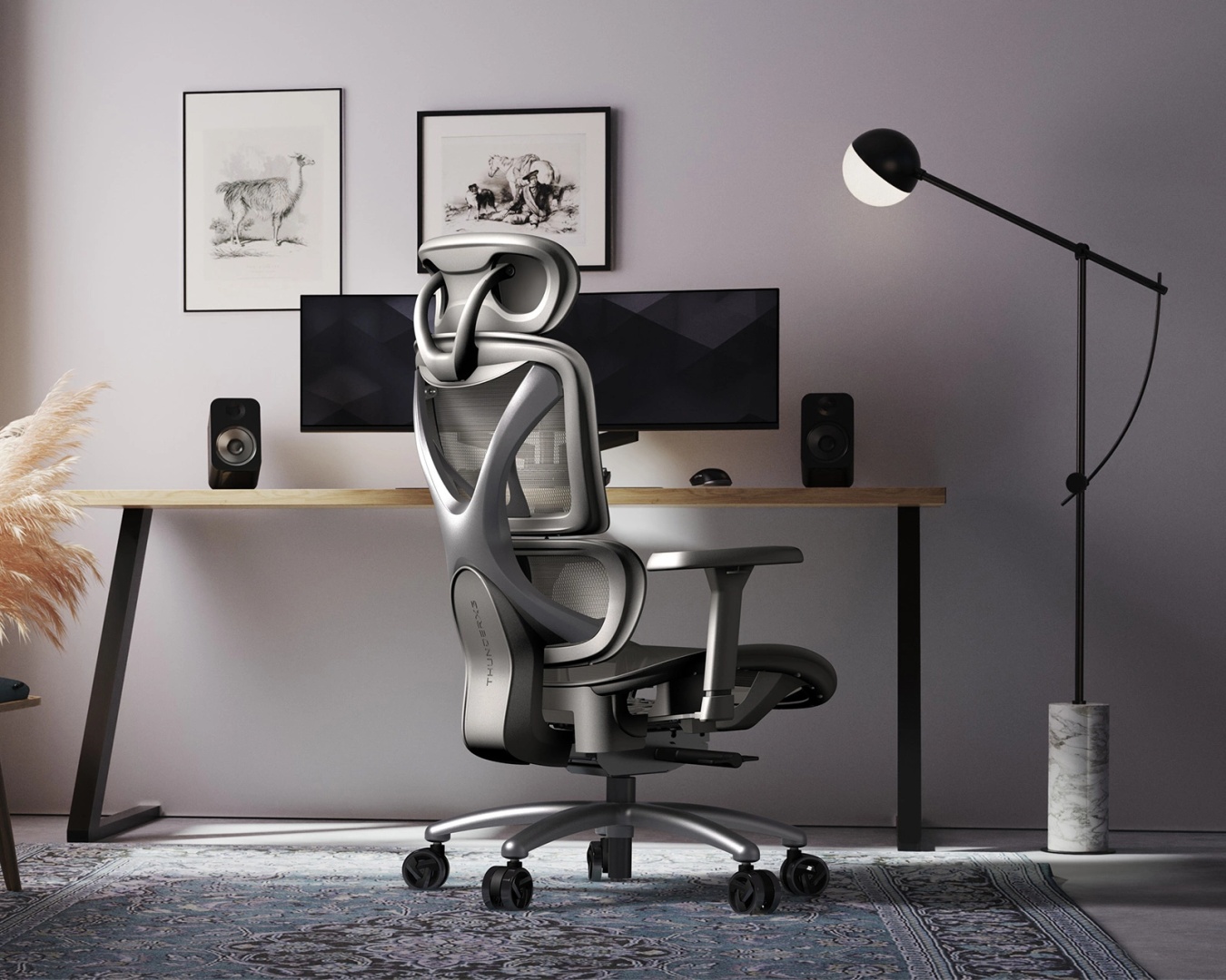 Кресло офисное ThunderX3 XTC-Mesh, Grey (XTC-MESH GREY) фото