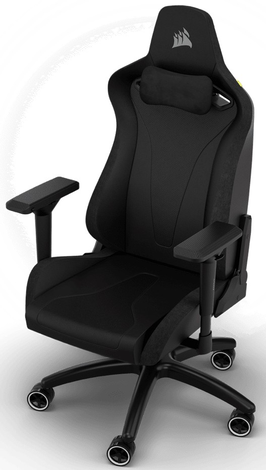 Игровое кресло Corsair TC200 Soft Fabric - Black/Black (CF-9010049-WW) фото