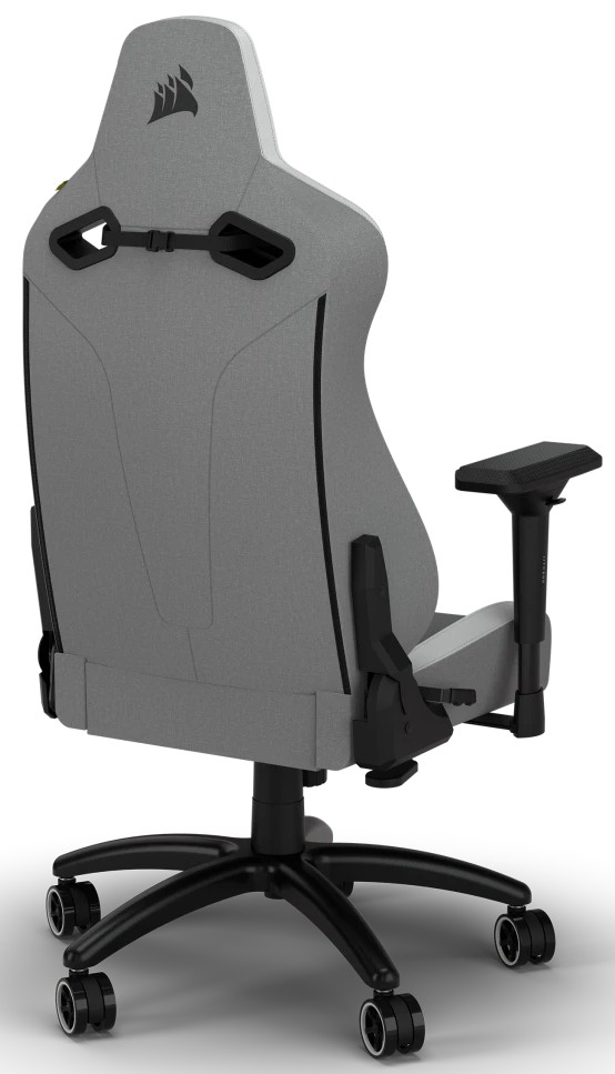 Игровое кресло Corsair TC200 Soft Fabric - Light Grey/White (CF-9010048-WW) фото
