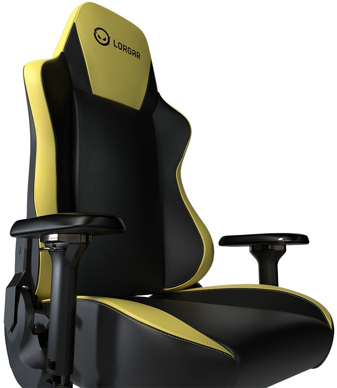 Игровое кресло Lorgar Base 311, Black + yellow (LRG-CHR311BY) фото