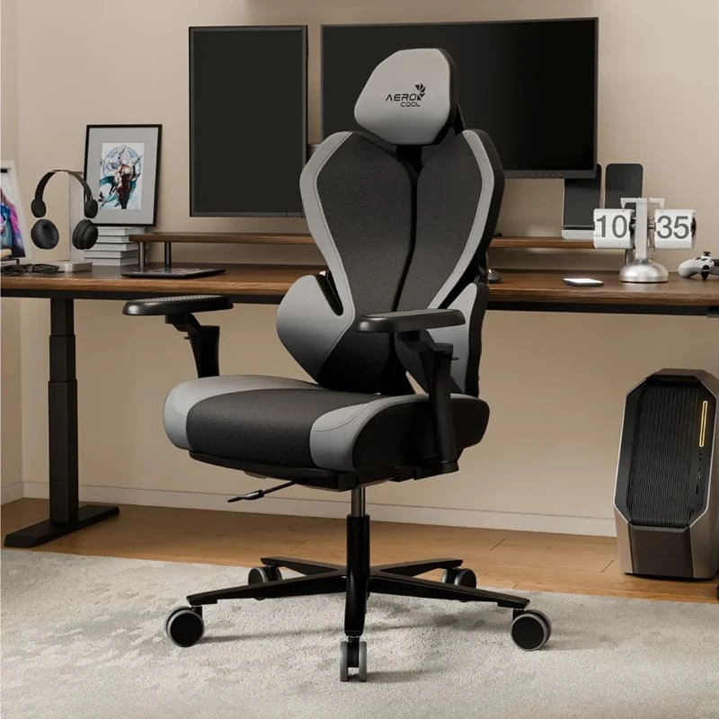 Игровое компьютерное кресло Aerocool WING-Loft Air Dark Grey (TEGC-309700Z.Z1) фото