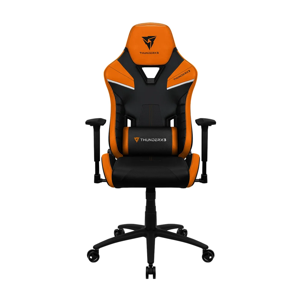 Кресло геймерское ThunderX3 TC5, регулировка высоты, подлокотник, 150 кг, Tiger-Orange (TC5-TIGER ORANGE) фото