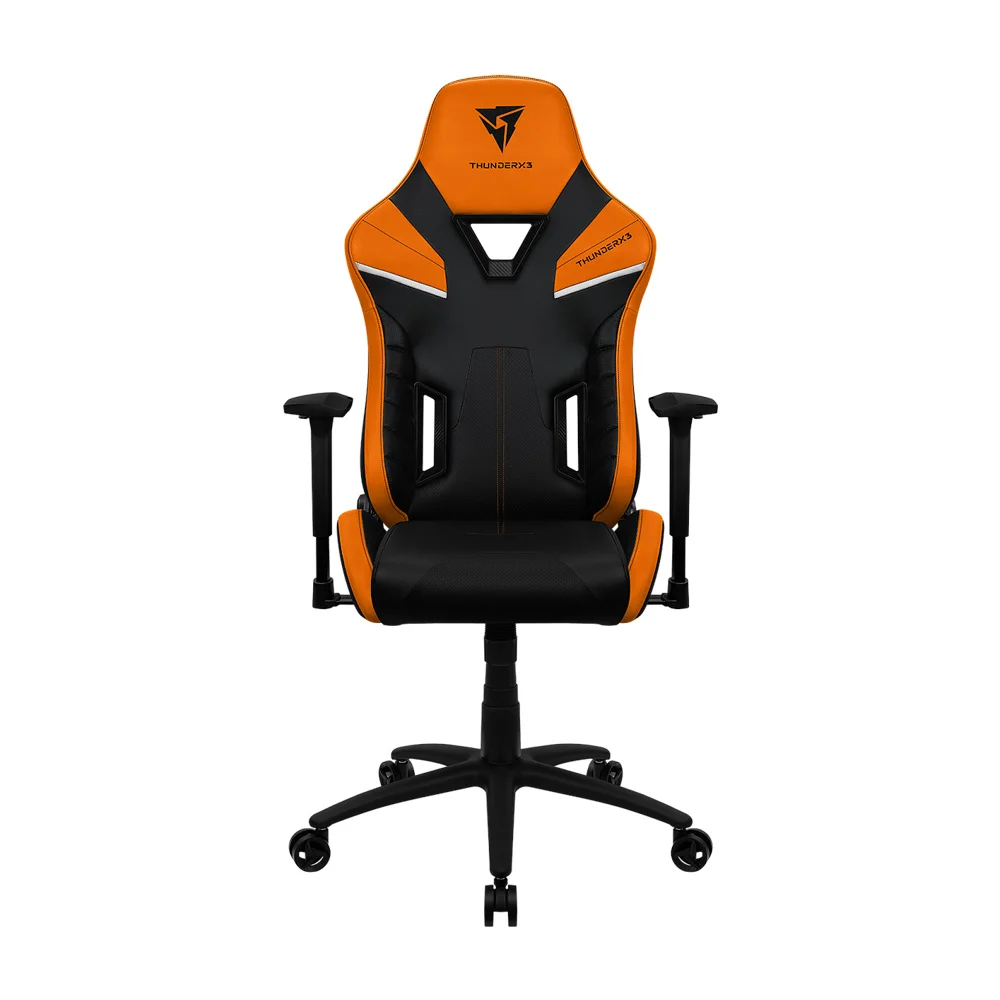 Кресло геймерское ThunderX3 TC5, регулировка высоты, подлокотник, 150 кг, Tiger-Orange (TC5-TIGER ORANGE) фото