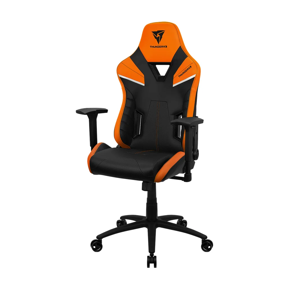 Кресло геймерское ThunderX3 TC5, регулировка высоты, подлокотник, 150 кг, Tiger-Orange (TC5-TIGER ORANGE) фото