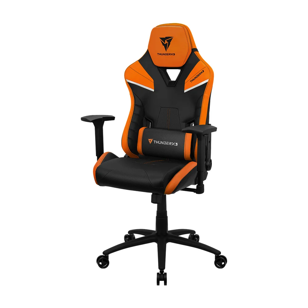 Кресло геймерское ThunderX3 TC5, регулировка высоты, подлокотник, 150 кг, Tiger-Orange (TC5-TIGER ORANGE) фото