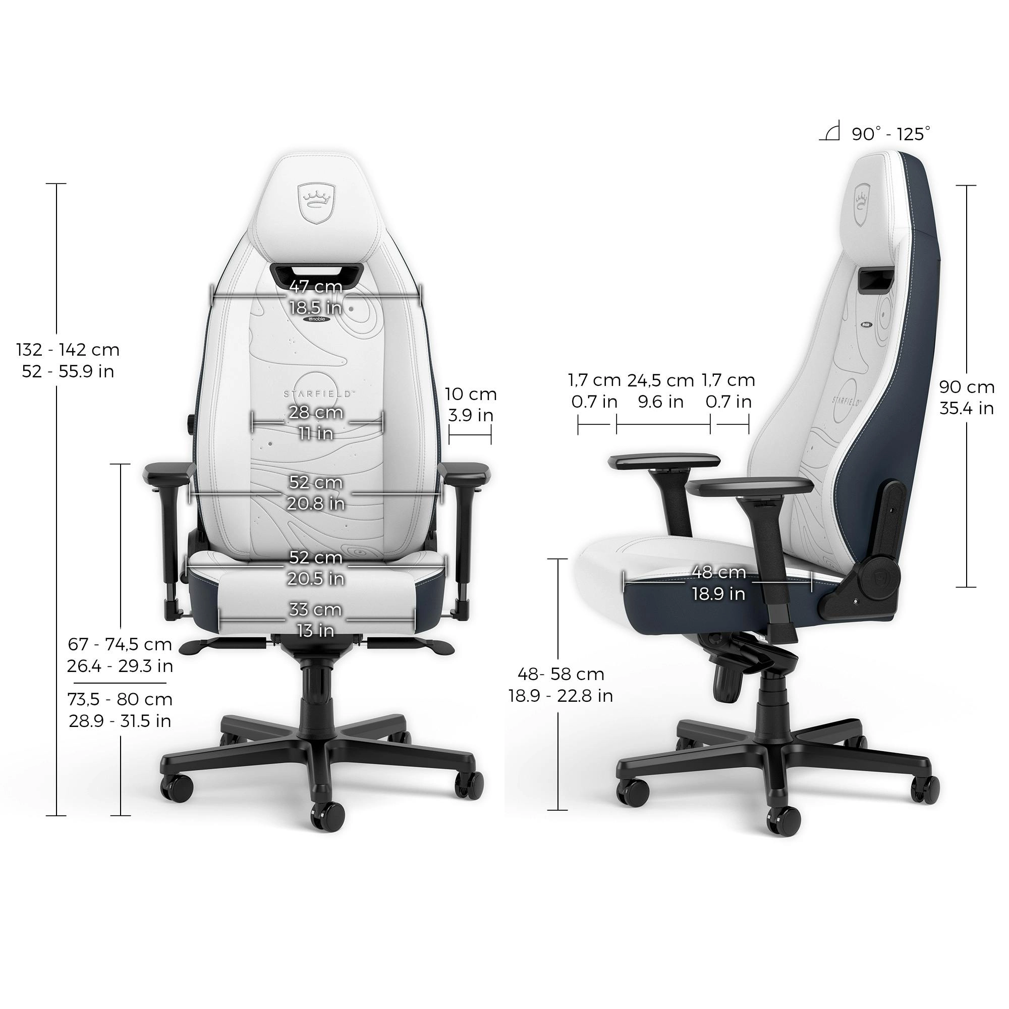 Игровое кресло Noblechairs LEGEND Starfield Edition (NBL-LGD-PU-SFE) фото