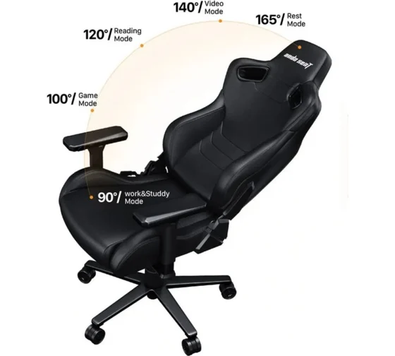 Кресло геймерское Anda Seat Kaiser Frontier XL Черное (AD12YXL-17-B-PV) фото