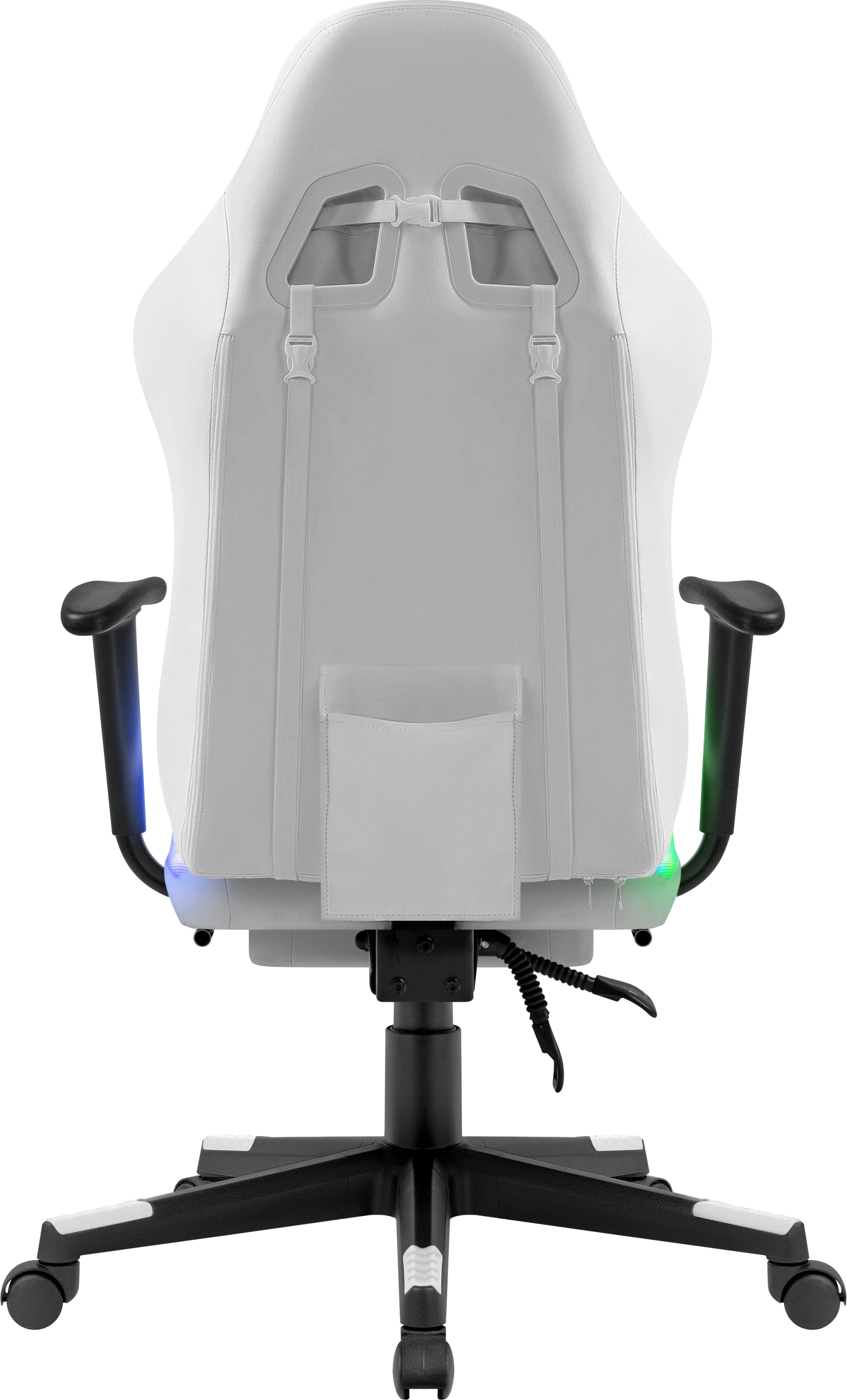 Игровое кресло Defender Watcher (M) RGB, подставка под ноги, белый (64336) фото