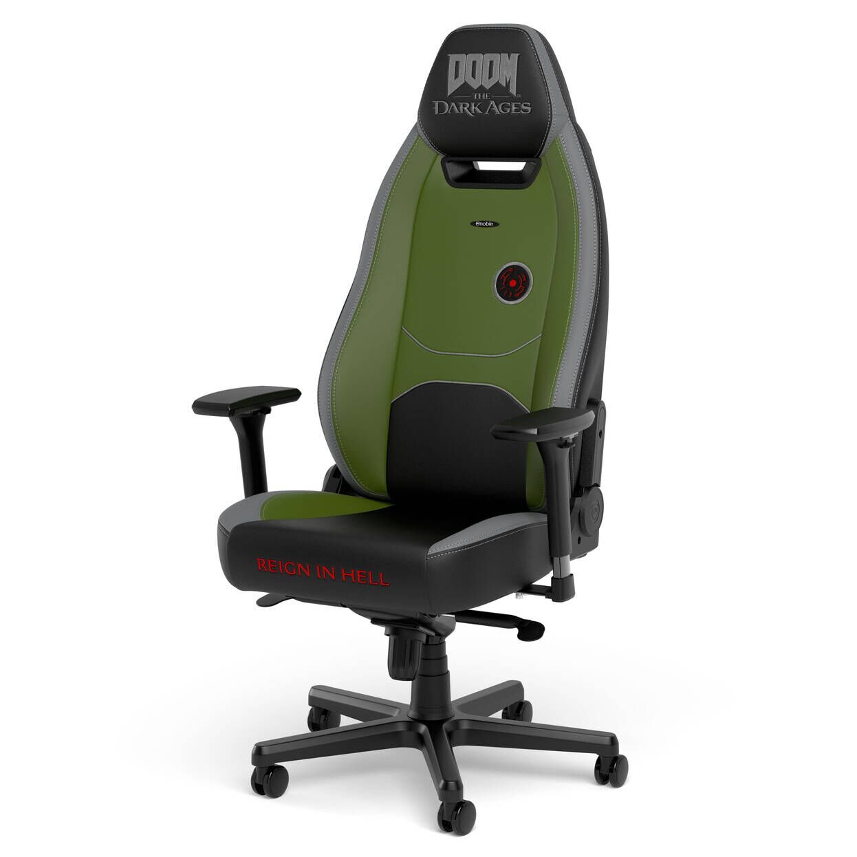 Игровое кресло Noblechairs LEGEND Gaming Chair - DOOM the Dark Ages Edition (NBL-LGD-PU-DDA) фото