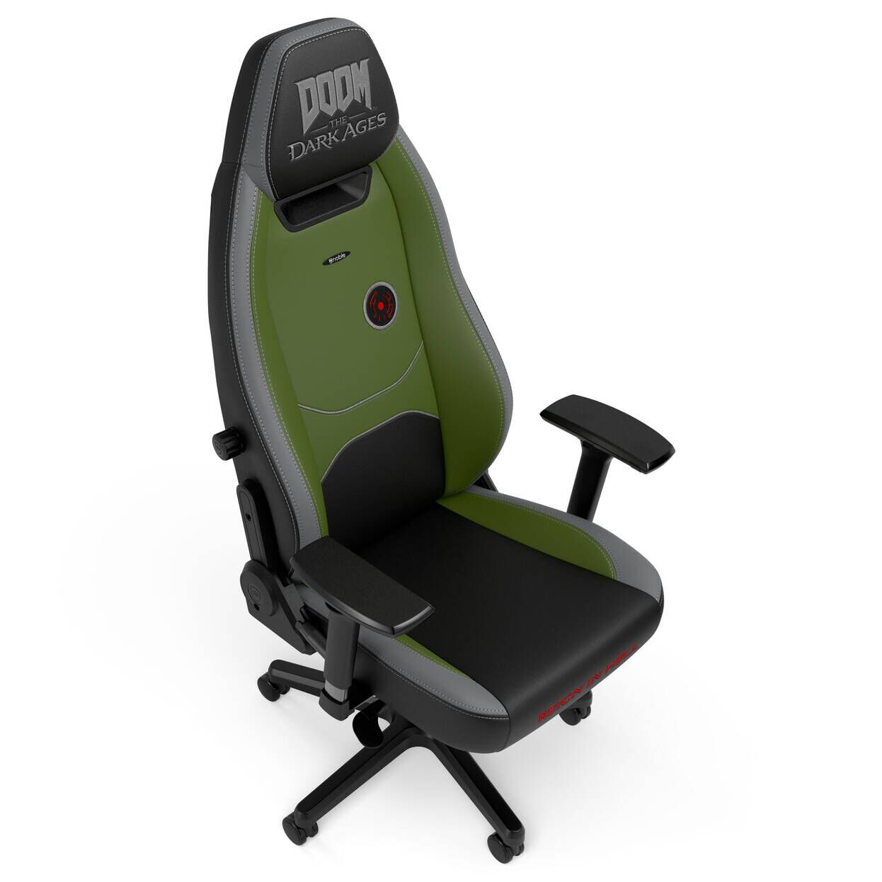 Игровое кресло Noblechairs LEGEND Gaming Chair - DOOM the Dark Ages Edition (NBL-LGD-PU-DDA) фото