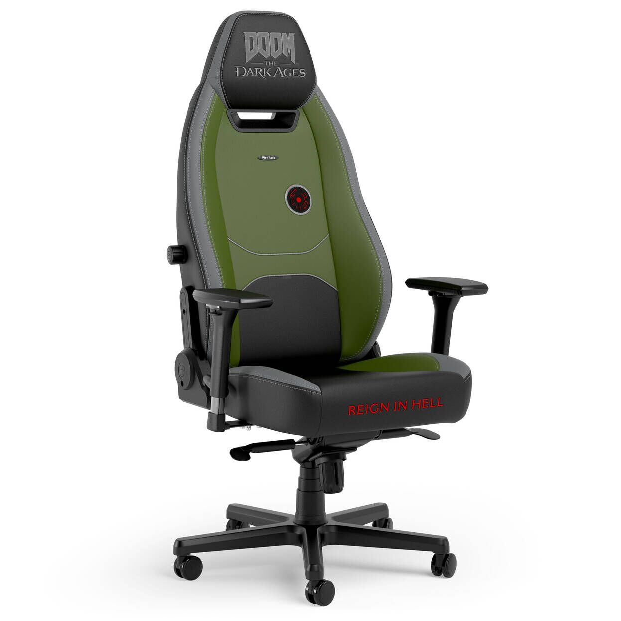 Игровое кресло Noblechairs LEGEND Gaming Chair - DOOM the Dark Ages Edition (NBL-LGD-PU-DDA) фото