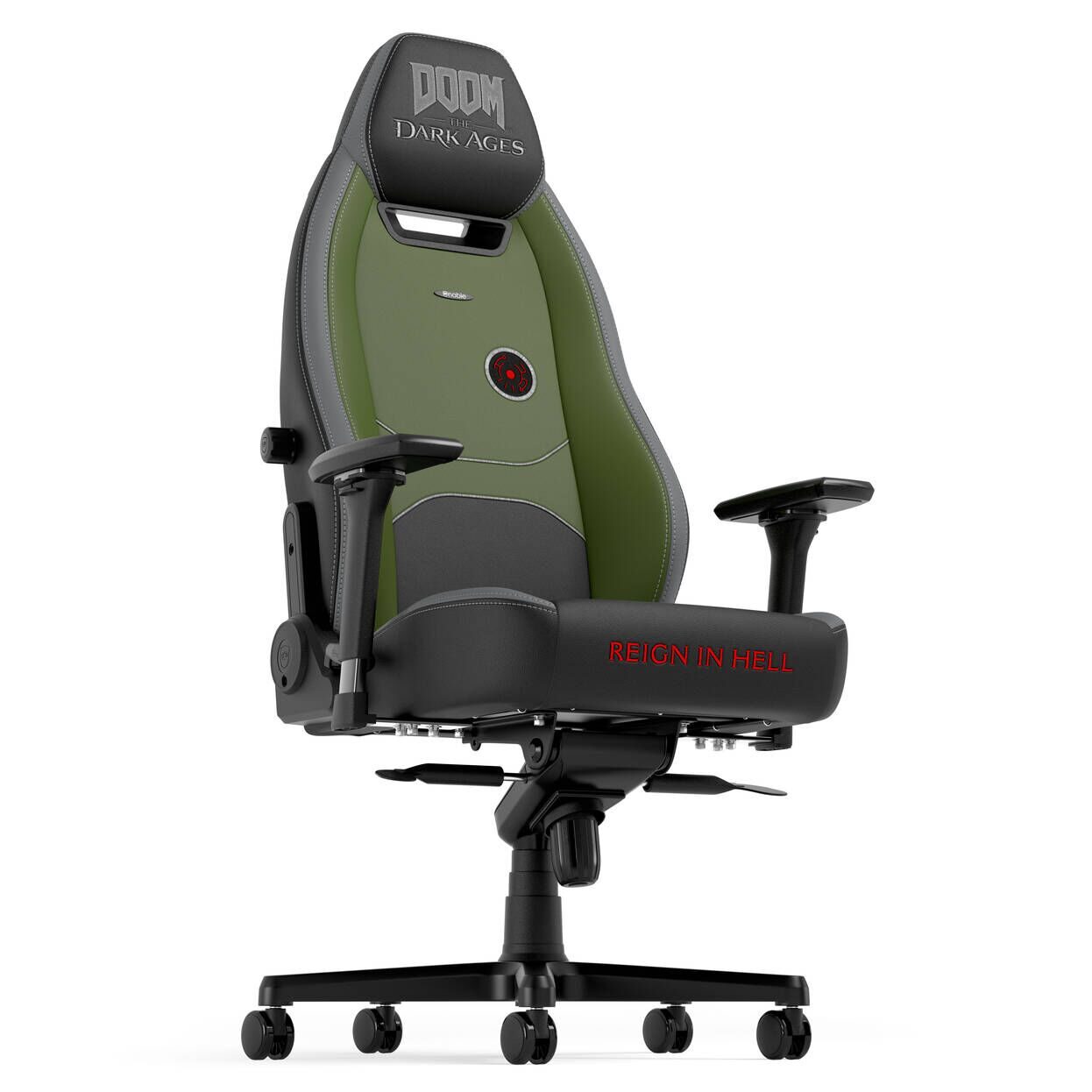 Игровое кресло Noblechairs LEGEND Gaming Chair - DOOM the Dark Ages Edition (NBL-LGD-PU-DDA) фото