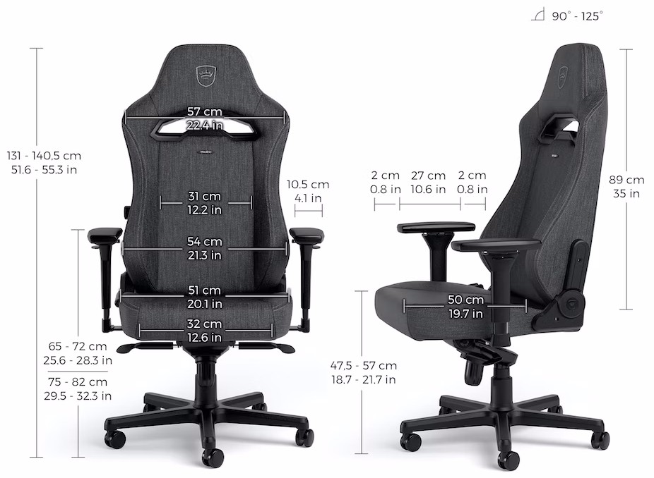 Игровое кресло Noblechairs HERO ST TX Gaming Chair - anthracite (NBL-HRO-ST-ATC) фото