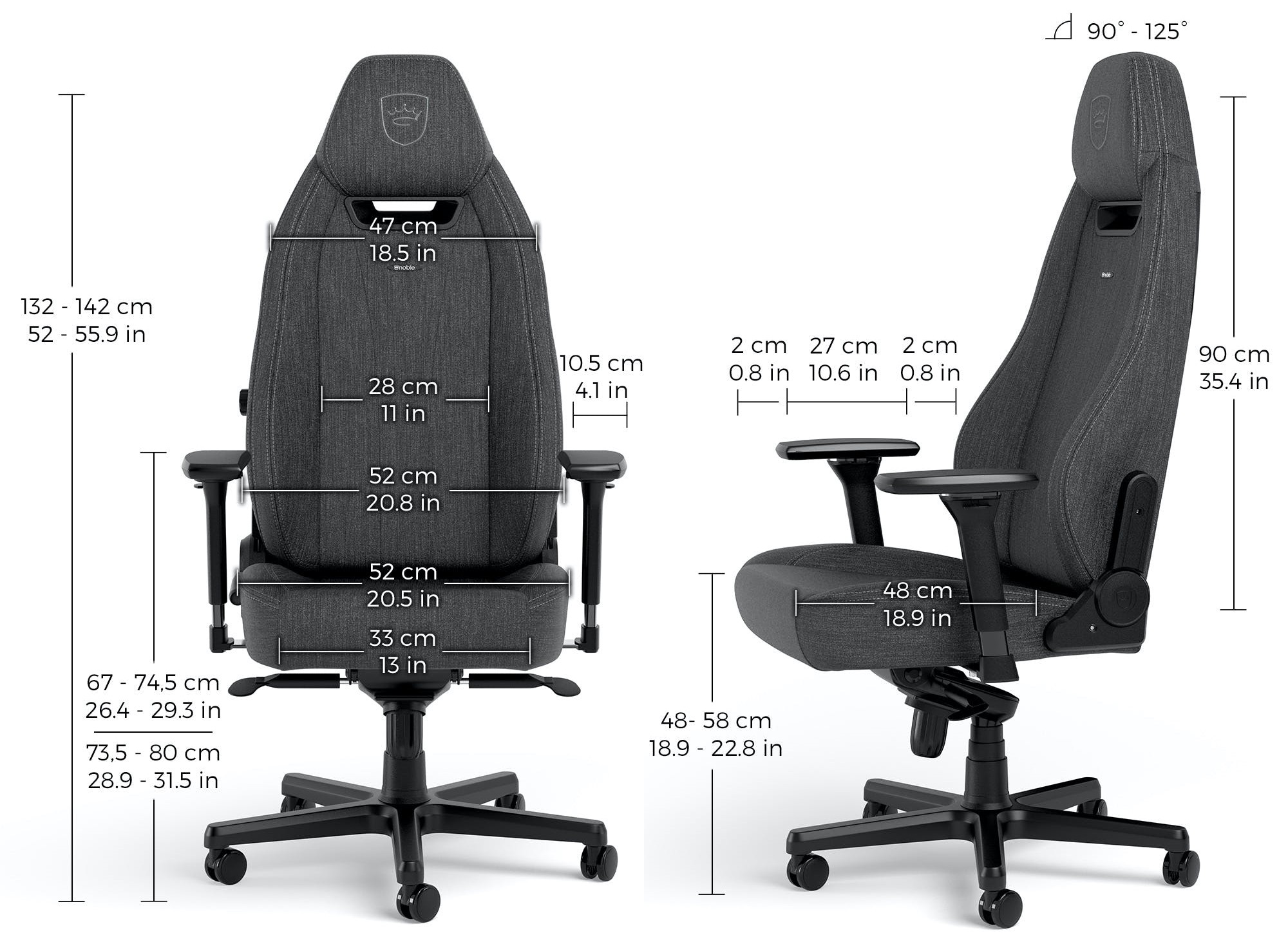 Игровое кресло Noblechairs LEGEND TX Gaming Chair - anthracite (NBL-LGD-TX-ATC) фото