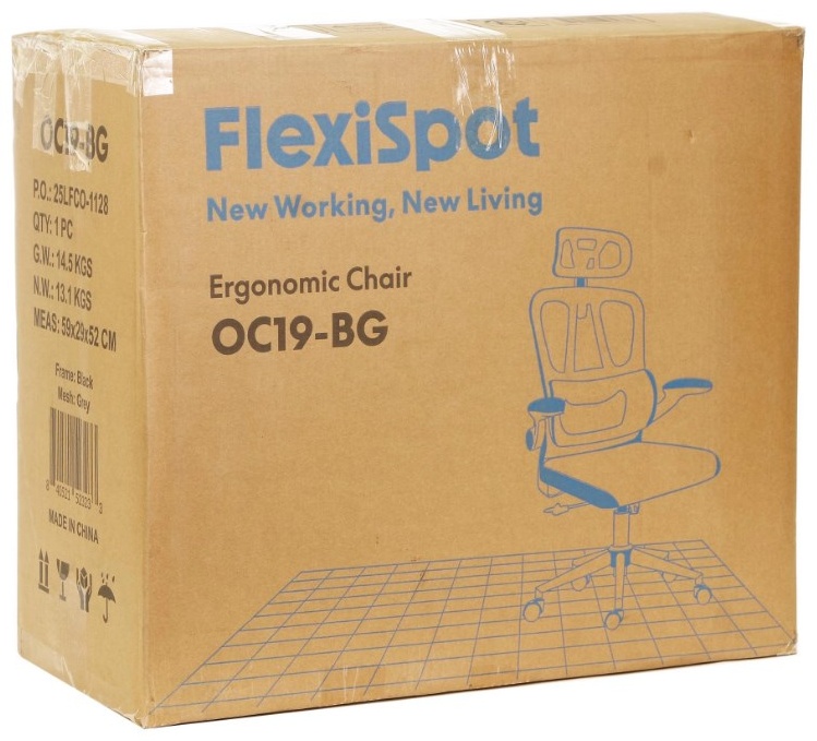 Офисное кресло Flexispot OC19G, Grey (OC19G) фото