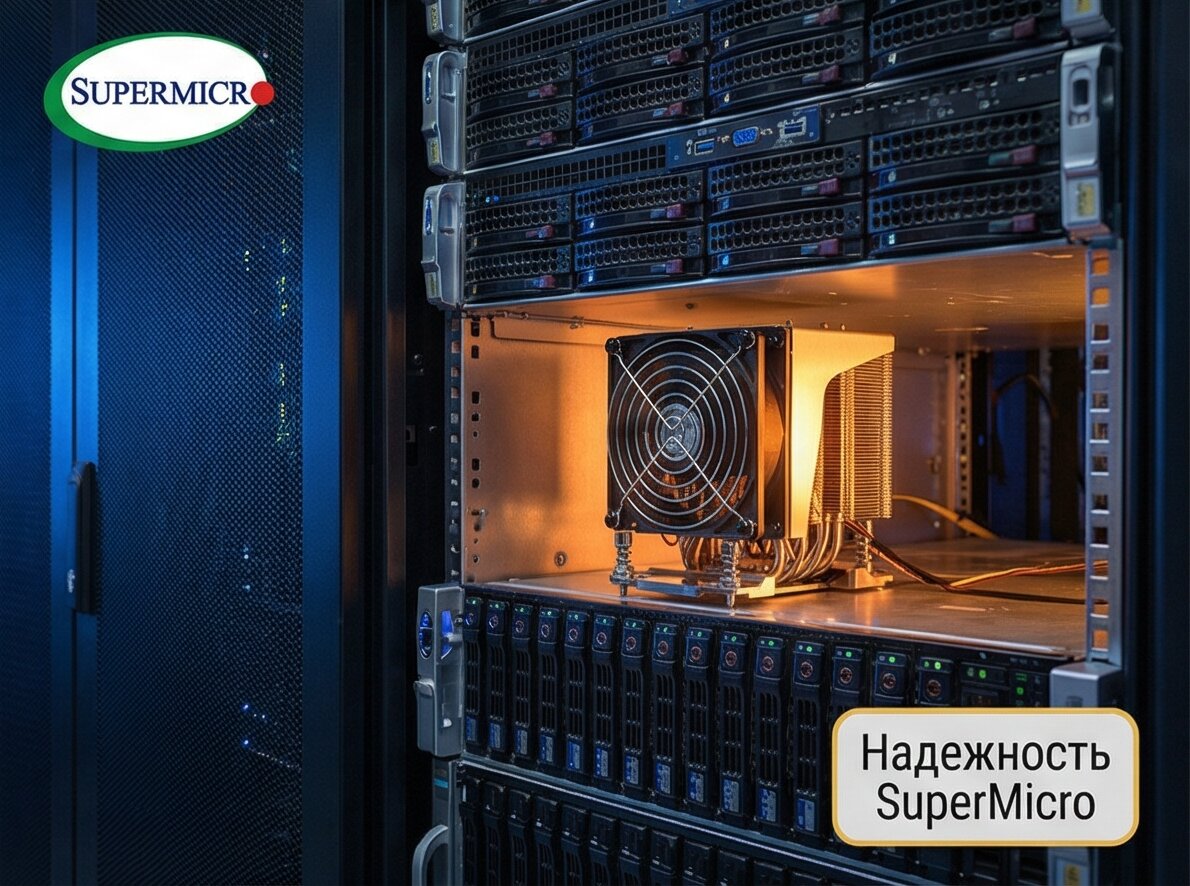 Кулер Supermicro SNK-P0064AP4 Active Cooling Kit for AMD EPYC 7000 (SNK-P0064AP4) фото