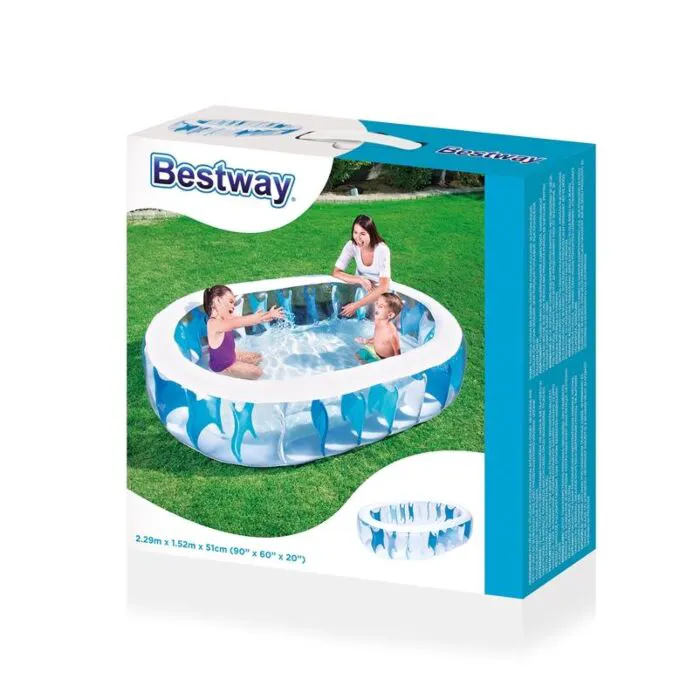 Бассейн надувной детский Bestway Elliptic Pool (54066) фото